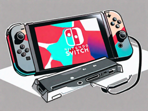 A nintendo switch console with its left joy-con detached