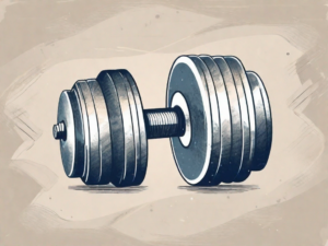 Two dumbbells of equal size and weight