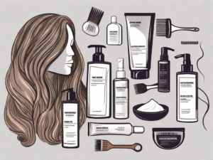 Various hair care products like shampoo